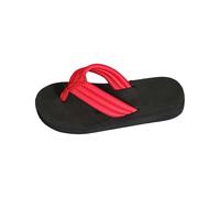 Trendy Flip Flops for Women UK Women's New Summer Style Simple and Comfortable Casual Sandals and Flip Flops Thick Flip Flops for Women Beach Shoes for Indoor & Outdoor Holiday Summer (Red, 4.5)