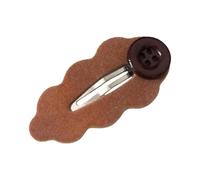 Trendy Flocking Cloud Hairpin Elegant Secure Grip Barrette Stylish Hair Accessories Great Teens Retro Flock Hairpin