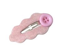 Trendy Flocking Cloud Hairpin Elegant Secure Grip Barrette Stylish Hair Accessories Great Teens Retro Flock Hairpin