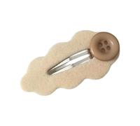 Trendy Flocking Cloud Hairpin Elegant Secure Grip Barrette Stylish Hair Accessories Great Teens Retro Flock Hairpin