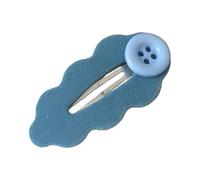 Trendy Flocking Cloud Hairpin Elegant Secure Grip Barrette Stylish Hair Accessories Great Teens Retro Flock Hairpin