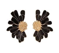 Trendy Floral Design Zinc Alloy Enamel Dangle Earrings For Women - Simple And Fresh Flower Jewelry(Style5)