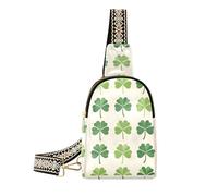 trendy Four Leaf Clover crossbody bag waterproof over shoulder bag for day pack, four leaf clover