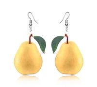 Trendy Fruit Earrings: Playful Designs For The Modern Fashionista - Your Personality With These Stunning Accessories! Minimalist Gold Earrings (B, 6.5x3.1cm)