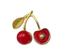 Trendy Fruit Shaped Pin For Girls Women Coated Brooch Fashion Sisters And Loved People Party Jewelry Accessories