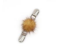 Trendy Fuzzy Sphere Shawl Clip Fastener Crafted From Sturdy Alloy for a Stylish and Modest Addition to Any Outfit Social Gathering Pin, One Size, as described
