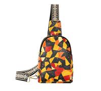trendy Geometric Pattern Vector Illustration leather crossbody bags anti-theft leather sling bag for for day pack, geometric pattern vector illustration