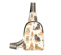 trendy German Dog Cute Birthday Happy fanny pack cross multipurpose bag purses for women for hiking