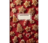 Trendy Gingerbread Christmas Notebook | Cute Holiday Composition Book for Girls & Women | 150 Pages