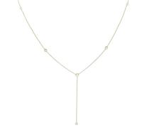 Trendy Gold Y-Shaped Lariat Necklace: Dainty Long Necklace with CZ Simple and Cute Drop Design Attractive processing