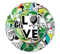 Trendy Golf Vinyl Stickers, 50 PCS Waterproof Cartoon Sport Icon Decals for Laptops, Scrapbooking, Journals, Notebooks, Water Bottles, Suitcases, Phones & DIY Decor