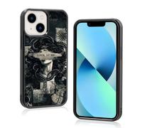 Trendy Gothic Dark Medusa Aesthetic Phone Case Compatible with iPhone 13 Mini 5.4 Inch - Shockproof Protective Horror Halloween Case, Vintage Western Mythology Phone Case Designed for Women Men Girls