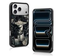 Trendy Gothic Dark Medusa Aesthetic Phone Case Compatible with iPhone 17 Pro Max 6.9 Inch - Shockproof Protective Horror Halloween Case, Vintage Western Mythology Phone Case for Women Men Girls