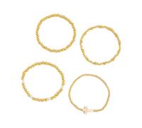 Trendy Gothic Pendant Set with Irregular Pearl Beads for Stackable Layered Jewelry Gift Pearls Beads Set, フリーサイズ