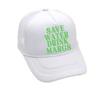 Trendy Graphic Trucker Hat for Sports Comfortable Breathable Mesh Back Adjustable Snapback Cap for Men Women (White, One Size)