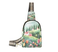 trendy Green Hill womens fanny pack multipurpose bags for women crossbody for travel, Green hill