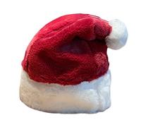 Trendy Hat Warm Christmas Hat Classic Red+White Santa Plush Daily Wear Boy Girl Couple Male Female Christmas Hats For Women Men Adults Family Funny Girl Boy Kids