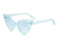 Trendy Heart Shaped Personality Women Photo Shooting Sunglasses Men UV400 Holiday Commuting Party Sun Glasses(Blue)