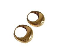 Trendy Hive Vintage Geometric Earrings - Simple Alloy Studs with Colorful Mosaic Design, No Plating, Stainless Steel Posts - Fashion Earrings for Daily Wear (Golden)