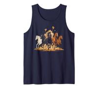 Trendy Horses Equestrian Crew Horseback Gallop Squad Trot Tank Top