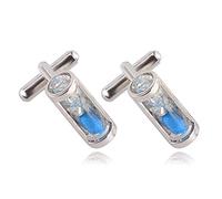 Trendy Hourglass Cufflinks for Mens Shirt Cuff Links Jewelry Simple Cufflinks Buttons Gifts