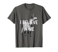 Trendy I Believe In Me Unicorn Graphic T-Shirt