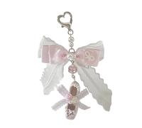 Trendy Imitation Pearls Bowknot Bag Charm Easy Clip On Accessory For Purses Portable For Daily Use And Parties Supplies Daily Life Embellishment