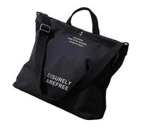 Trendy Japanese Inspired Commuter Bag, Lightweight Shoulder Bag, Practical Canvas Shoulder Bag for Comfortable Carry, Large Capacity on the Shoulder, black