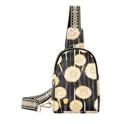 trendy Japanese Simple Daisy bag for travel leather crossbody fanny pack for for hiking