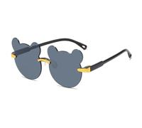 Trendy Kinderbrille, Sonnenbrille, UV-best?ndig, modisch und sü? für Jungen und M?dchen, Cartoon-Ohren-Sonnenbrille