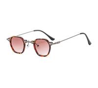 Trendy Kleine quadratische Sonnenbrille zum Fahren, Sonnenbrille für Damen und Herren, Metallrahmen, UV400-Schutz