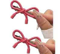 Trendy Korean Bowknot Hairpins For Girls Bowknot Dot Hair Clips Casual Styling Accessories For Women Fashion Accessories Simple Bowknot Hairpin