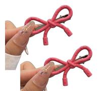 Trendy Korean Bowknot Hairpins For Girls Bowknot Dot Hair Clips Casual Styling Accessories For Women Fashion Accessories Fashionable Hair Accessory