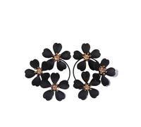 Trendy Large Flower Dangle Earrings for Women,Delicate White Camellia Floral Bohemian Statement Drop Earrings Vintage Prom Holiday Jewelry Gifts, L, Metal, No Gemstone