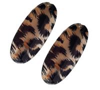 Trendy Leopard Hair Clip Thick Thin Practical Oval Hairpin Strong Grip Styling Tool for School Office Events Busy Women
