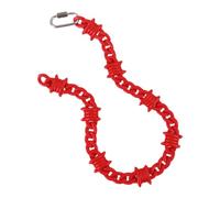 Trendy Lock Pendant Necklace Gothic Acrylic Chain Thorns Neckchain Unisex Choker Fashion Jewelry For Women And Men
