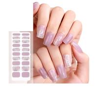 Trendy Long lasting Gel Strips with Star Patterns Easy to Apply and Stickers Wraps