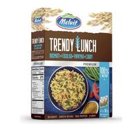 Trendy Lunch Premium Basmati Rice with Green Beans, Red Pepper, Curry, Ready to Mix Meal, 4 x 80g