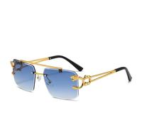 Trendy Luxus Quadrat Sonnenbrille Mann Frau Marke Designer Vintage Randlose Sonnenbrille M?nnlich Weiblich Mode Retro Spiegel Oculos De Sol