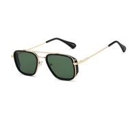 Trendy Men And Women Outdoor Driving Polarized Sunglasses Square Large Frame Beach Holiday Sports Sun Glasses(Green)