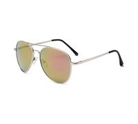 Trendy Men's Metal Frame Sunglasses, Women's Polarised Outdoor Commuting Sports Sun Glasses(Pink)