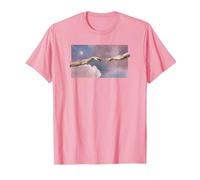 Trendy Michelangelo Sistine Chapel Famous Painting T-Shirt, Men, Pink, Large