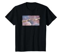 Trendy Michelangelo Sistine Chapel Famous Painting T-Shirt, Youth, Black, Small