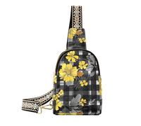 trendy Michigan Black fanny pack crossbody lightweight fanny packs chest bag for hiking