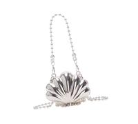 Trendy Mini Crossbody Bag with Chain Small Evening Bag Shoulder Purse Handbag for Women Who Love to Stand Out, Silver, 02style, Bohemian