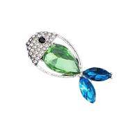 Trendy Minimalist Fish Accent Brooch Fashionable Alloy Lapel Pin Nice Birthdays and Holidays Unique Design Alloy Badge Pin