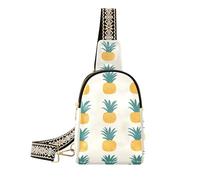 trendy Minimalist Pineapple Yellow bag for travel multipurpose large fanny pack crossbody for travel, minimalist pineapple yellow