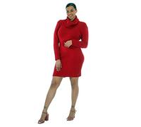 Trendy Miss Diva Red Cowl Neck Jumper (Red, 3XL)