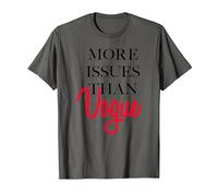 Trendy More Issues Than Vogue T-Shirt, Men, Asphalt Grey, Small