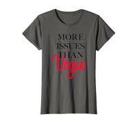 Trendy More Issues Than Vogue T-Shirt, Women, Asphalt Grey, X-Small